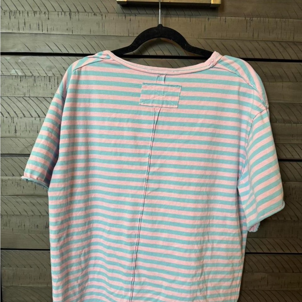 Striped Pink and Blue T-Shirt